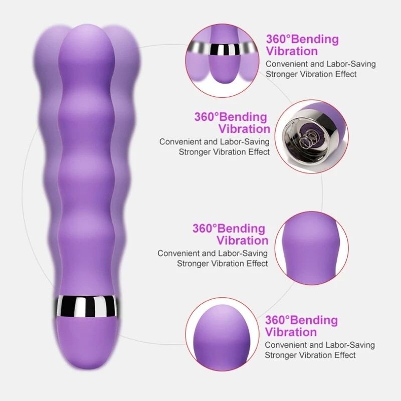 Vibratore Vaginale Multi-velocità Punto G, Coniglietto Per Il Clitoride E Plug Anale. Porno Anale. Sesso. Giocattolo Per La Masturbazione