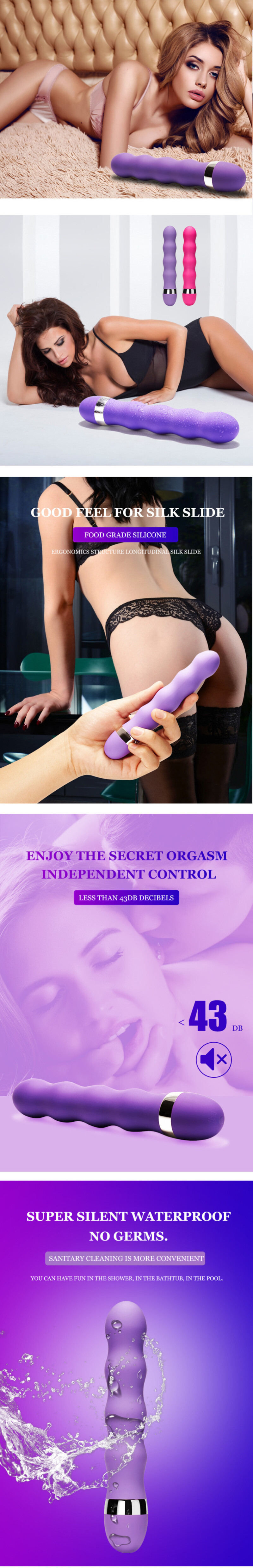 Vibratore Vaginale Multi-velocità Punto G, Coniglietto Per Il Clitoride E Plug Anale. Porno Anale. Sesso. Giocattolo Per La Masturbazione