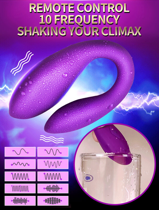 Wireless Vibratore Giocattoli Adulti Per Coppie Usb Ricaricabile Dildo Punto G Stimolatore In Silicone U Doppi Vibratori Sex Toy